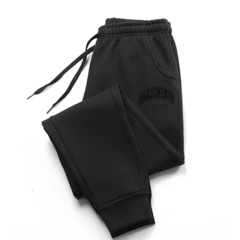 Лос-Анджелес, США Мужские брюки Double Outline Мужские Летние Свободные мужские брюки Oversize Дышащие хлопчатобумажные брюки Clothes Str