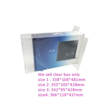 Прозрачный защитный чехол из ПЭТ-пластика для PS4 1100 1200 2000 Версия для Японии и США, коробка для хранения игр, коллекционный футляр
