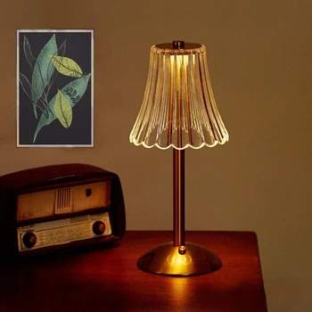 Светодиодная настольная лампа USB с сенсорным затемнением, ночник, освещение для кафе / бара, лампа для чтения с защитой глаз, освещение для спальни